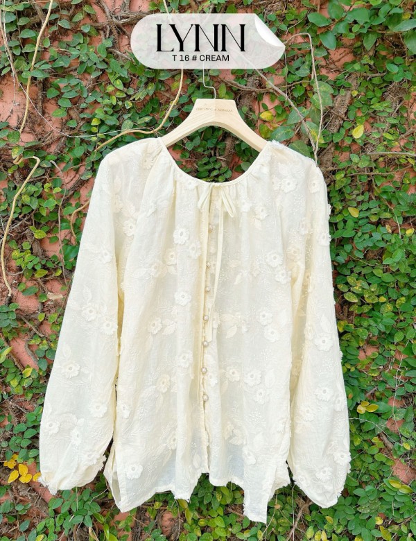 LYNN TOP (CREAM) T16