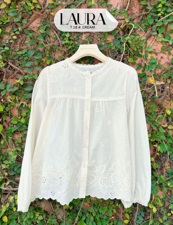 LAURA TOP (CREAM) T18