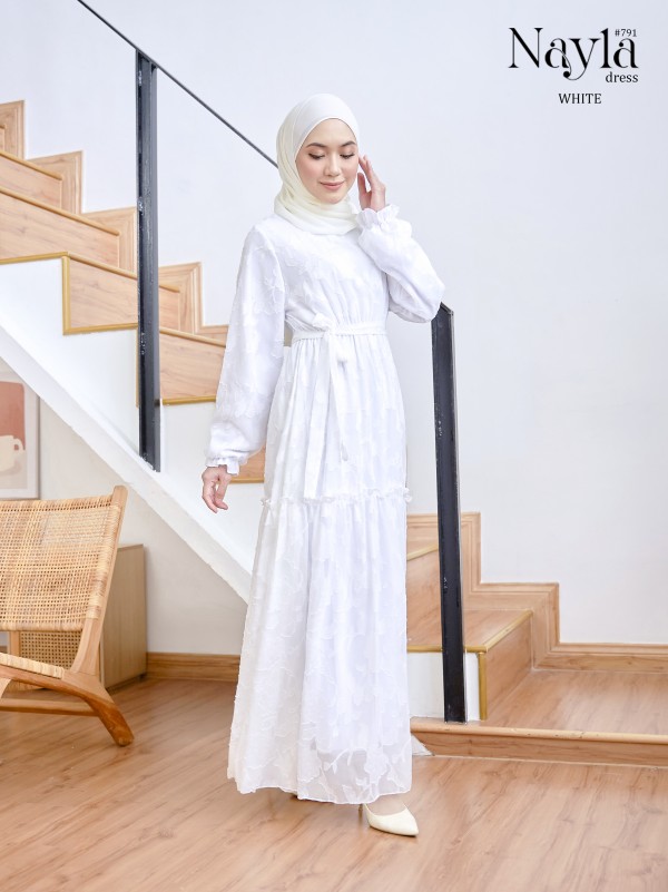NAYLA DRESS (WHITE) 791 / P791