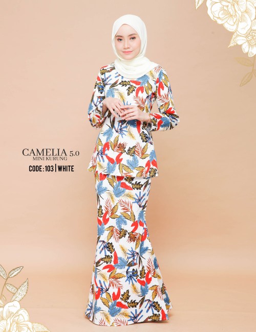 CAMELIA 5.0 MINI KURUNG (WHITE) 103