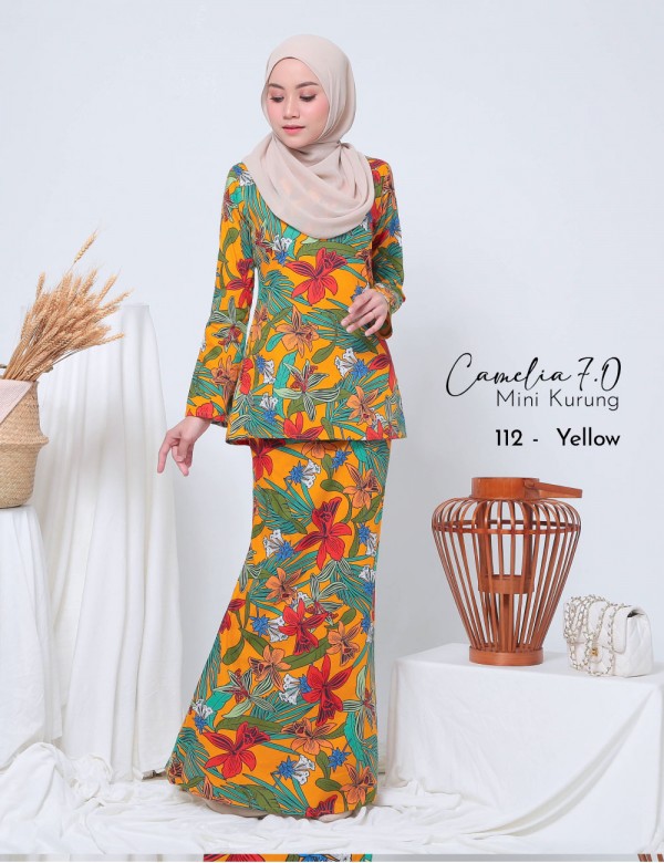 CAMELIA 7.0 MINI KURUNG (YELLOW) 112