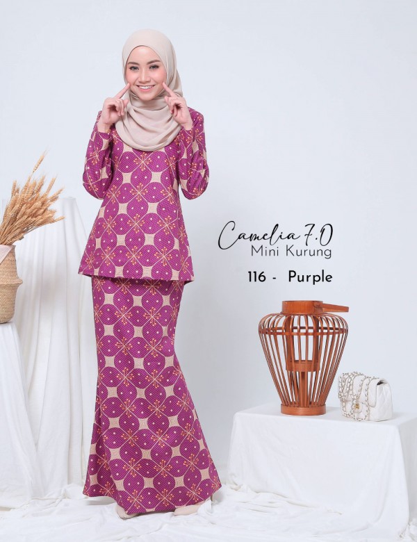 CAMELIA 7.0 MINI KURUNG (PURPLE) 116