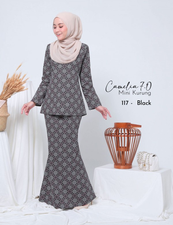CAMELIA 7.0 MINI KURUNG (BLACK) 117