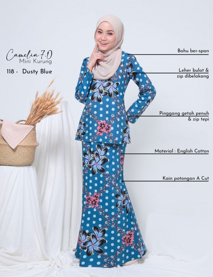 CAMELIA 5.0 MINI KURUNG (WHITE) 103