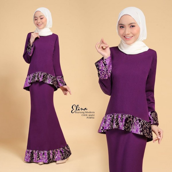 ELINA KURUNG MODERN (PURPLE) 9048 / P9048