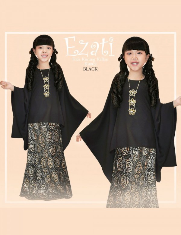 EZATI KID KAFTAN SET (BLACK) K9062