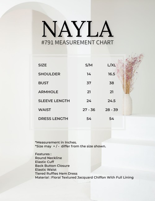 NAYLA DRESS (PERIWINKLE) 791 / P791