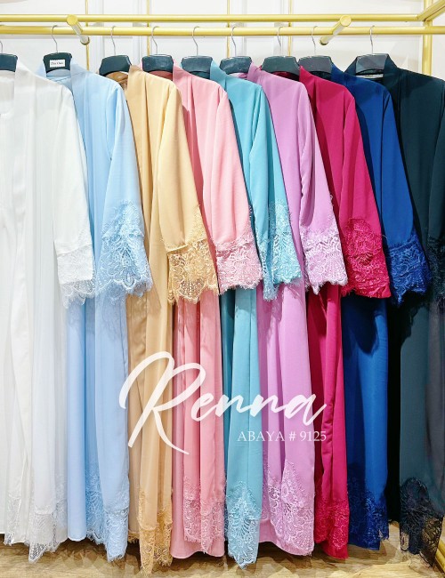 RENNA JUBAH WITH CARDIGAN (BABY BLUE) 9125