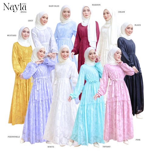 NAYLA DRESS (PERIWINKLE) 791 / P791