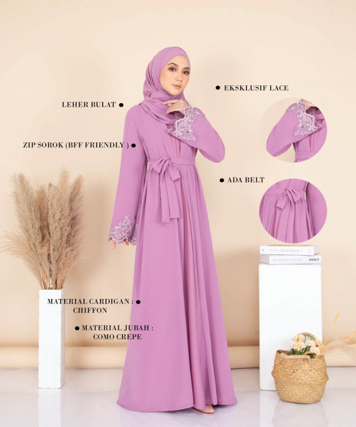 ABAYA DELUXE SERIES (DUSTY GREEN) 9093 / P9093 / SP9093