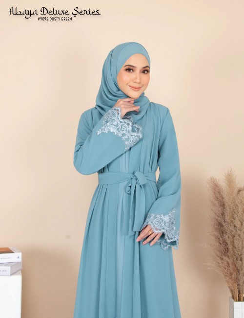 ABAYA DELUXE SERIES (DUSTY GREEN) 9093 / P9093 / SP9093