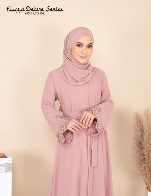 ABAYA DELUXE SERIES (DUSTY PINK) 9093 / P9093 / SP9093