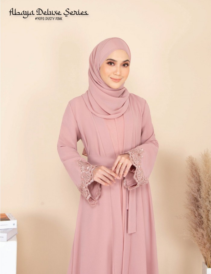 ABAYA DELUXE SERIES (DUSTY PINK) 9093 / P9093 / SP9093