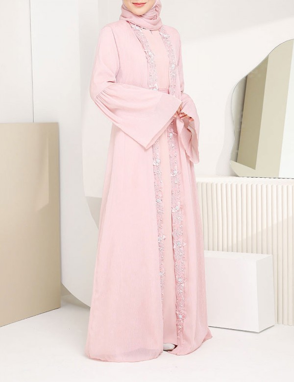 NEW EDITION MEDINA JUBAH (DUSTY PINK) A795 / PA795 / SPA795 (NOT INCLUDE SHAWL)