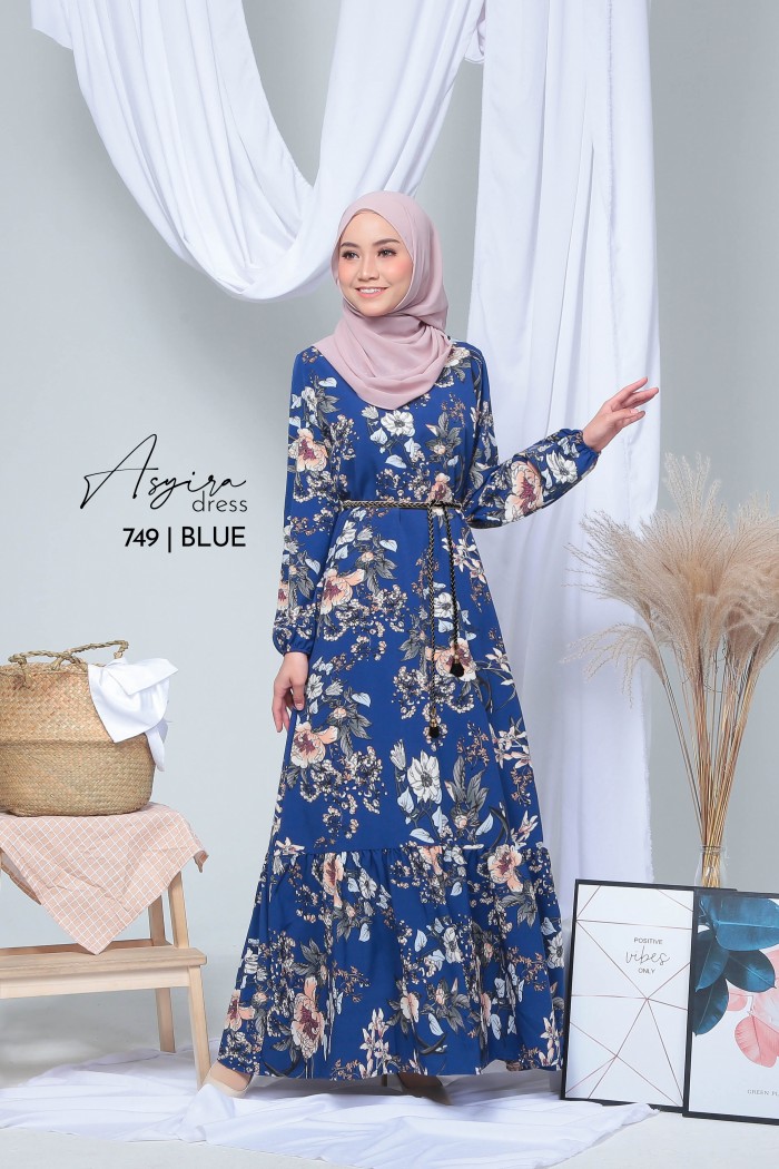 ASYIRA DRESS- 749 (BLUE)
