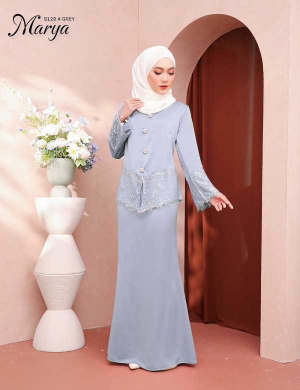 MARYA KURUNG MODERN (GREY) 9129 (ACC24 OUT OF STOCK,NOT INCLUDE)