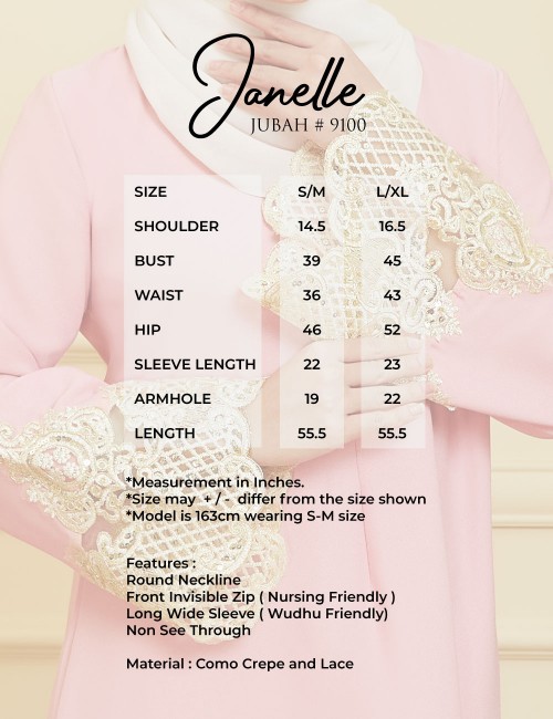 JANELLE JUBAH (PINK) 9100 / P9100