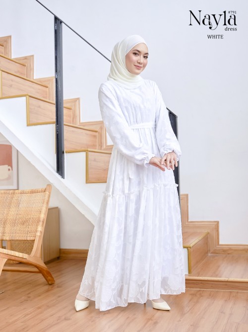 NAYLA DRESS (WHITE) 791 / P791