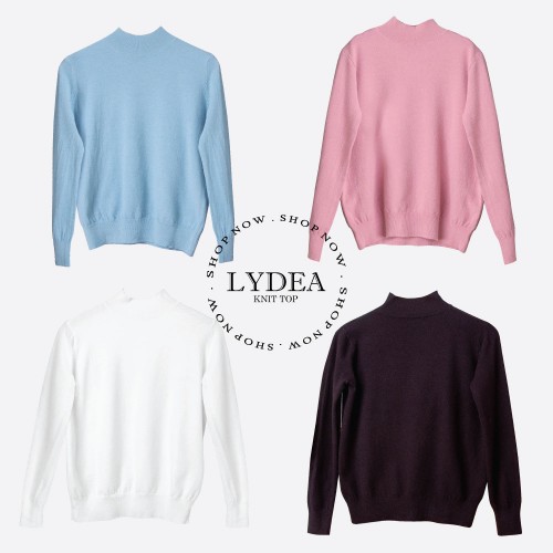 LYDEA KNIT TOP (DUSTY PINK) T04