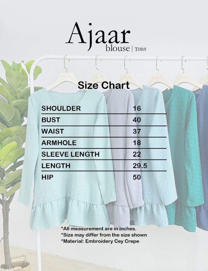 AJAAR BLOUSE WITH POCKET (ROSEWOOD) T08