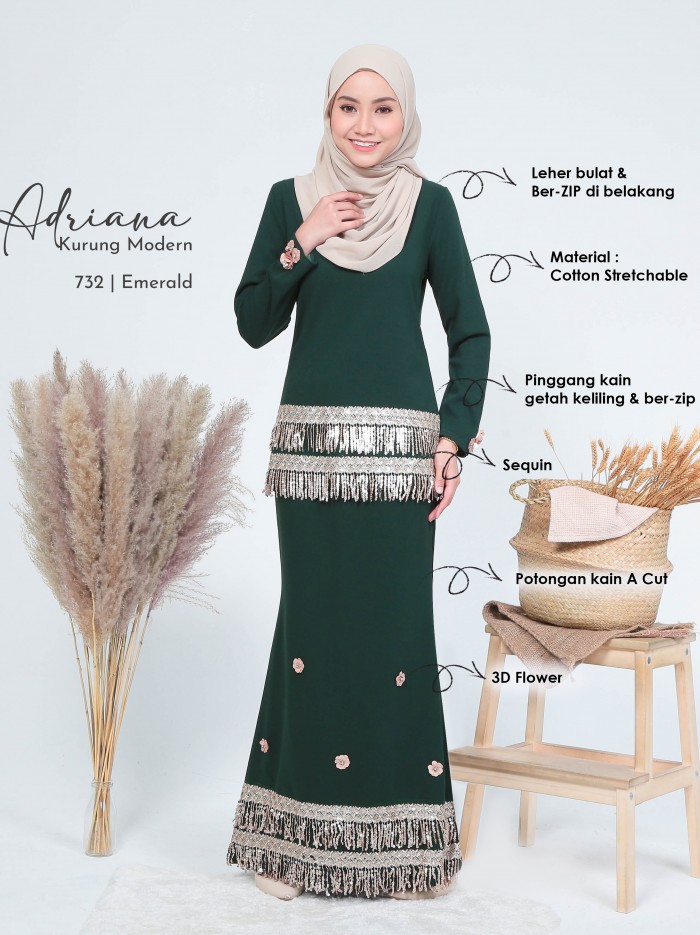 ADRIANA KURUNG (PINK)-P732