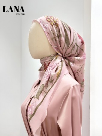 LANA BAWAL PRINTED COTTON (PINK) 319