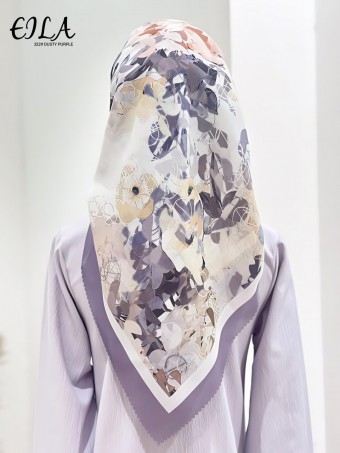 EILA BAWAL PRINTED COTTON (BABY BLUE) 322