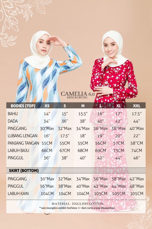 CAMELIA 6.0 MINI KURUNG (D07)