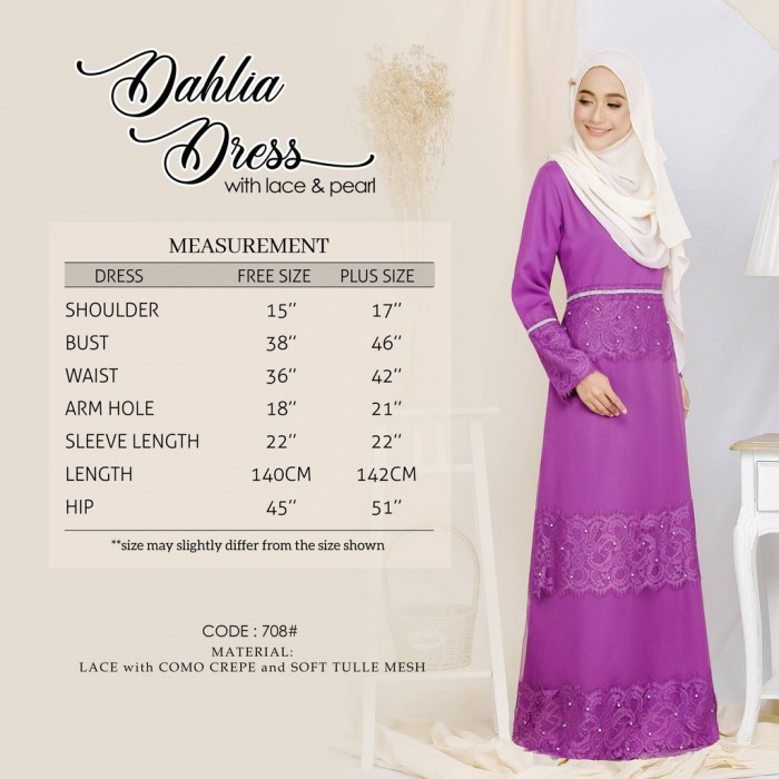 708 / P708#DAHLIA DRESS