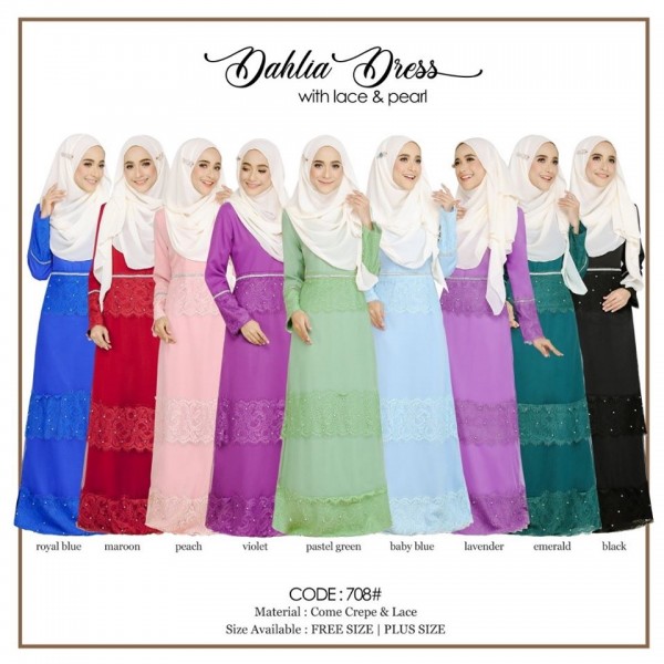 708 / P708#DAHLIA DRESS