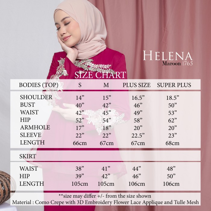 HELENA KURUNG - 765 / P765 / SP765 #
