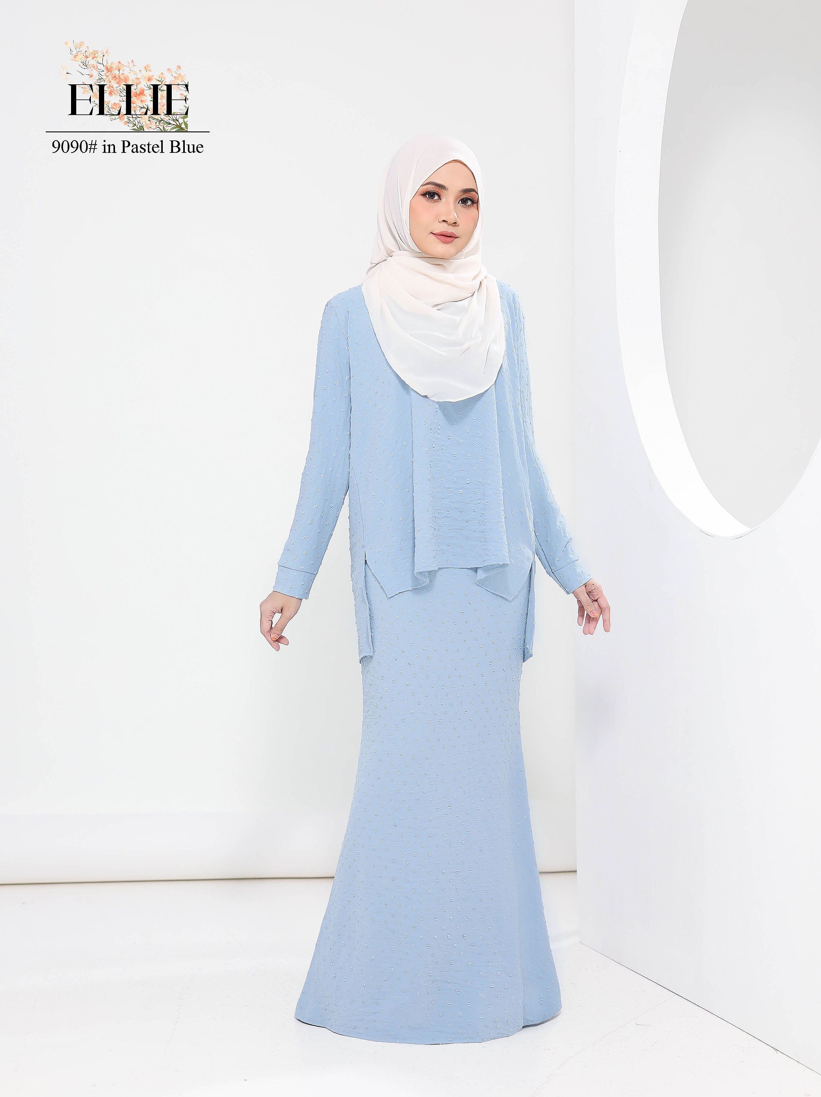 jubah pastel